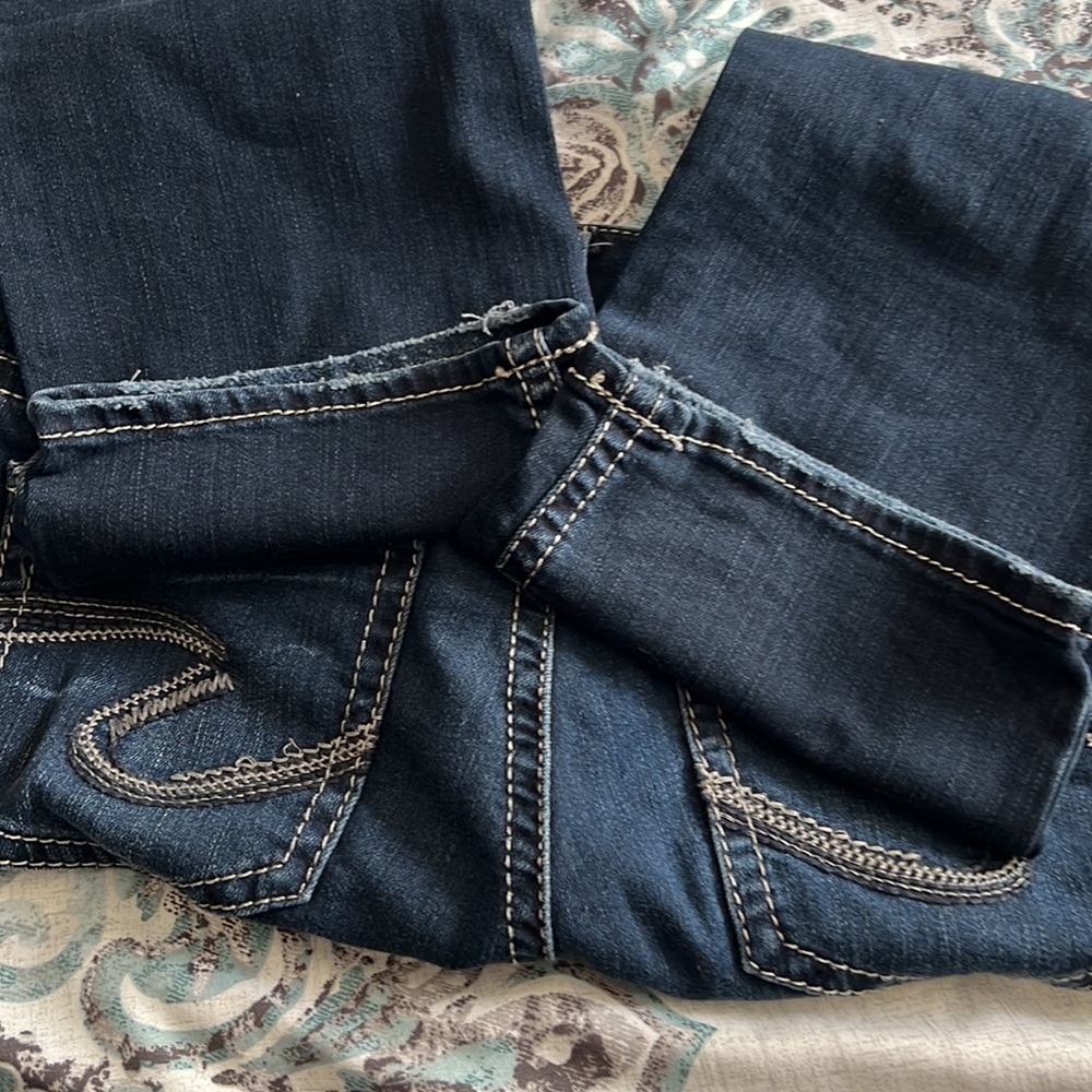 Silver Suki capri Sz 30 L 22 1/2 - Picture 12 of 12